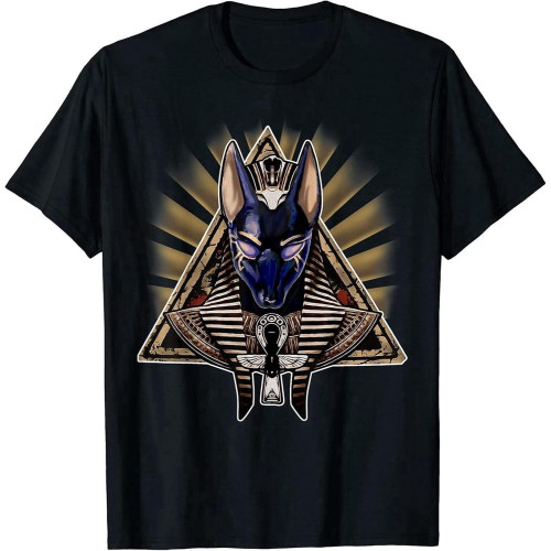 Limited Ancient Egypt Pyramid Ankh Egyptian God Anubis T-Shirt S-3XL O-Neck Unisex Short Sleeve T-Shirt Black Limited Ancient Egypt Pyramid Ankh Egyptian God Anubis T-Shirt S-3XL O-Neck Unisex Short Sleeve T-Shirt Black