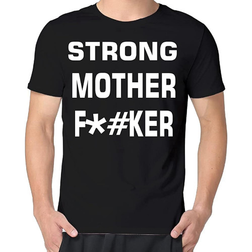 Man's Haftor Rocking A Clingy Strong Mother O-Neck Unisex Short Sleeve T-Shirt Black Man's Haftor Rocking A Clingy Strong Mother O-Neck Unisex Short Sleeve T-Shirt Black