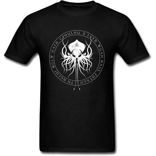 Cthulhu Sigil T Shirt Geek Style Tee for Boyfriend O-Neck Unisex Short Sleeve T-Shirt Black Cthulhu Sigil T Shirt Geek Style Tee for Boyfriend O-Neck Unisex Short Sleeve T-Shirt Black