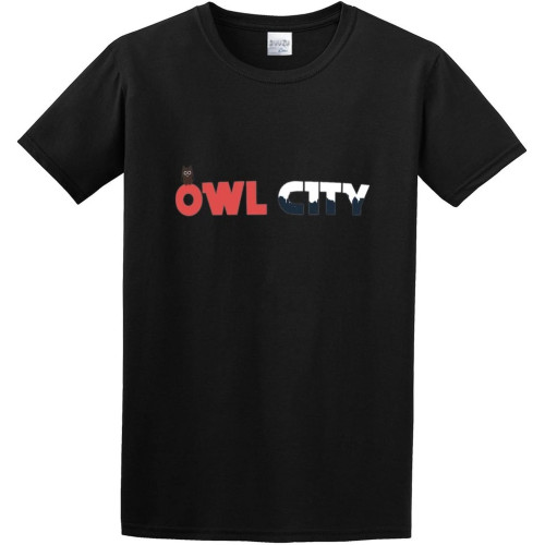 Owl City Logo O-Neck Unisex Short Sleeve T-Shirt Black