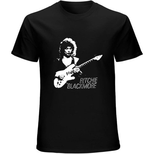 Ritchie Blackmore Black Roupas Masculinas Humor Hipster Unisex Tee Shirt Men's Black T-Shirt