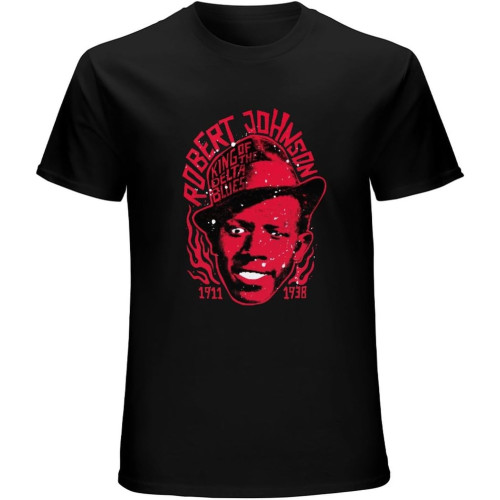 Robert Johnson Unisex Tee Shirt Men's Black T-Shirt