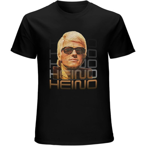 Retro Heino Tribute Art Volksmusik Icon Gift Unisex Tee Shirt Men's Black T-Shirt