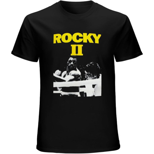 Rocky Rocky Two Unisex Tee Shirt Men's Black T-Shirt