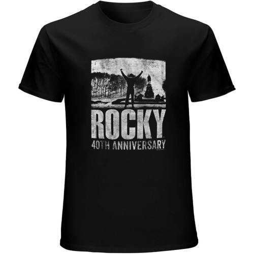 Rocky 40Th Anniversary 2 Unisex Tee Shirt Men's Black T-Shirt Rocky 40Th Anniversary 2 Unisex Tee Shirt Men's Black T-Shirt