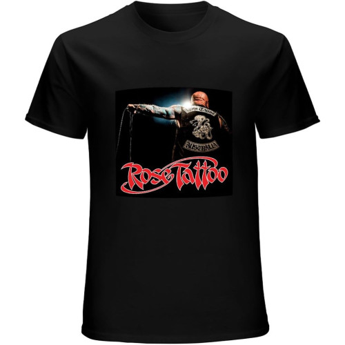 Rose Tattoo Rock Monsters of Rock Unisex Tee Shirt Men's Black T-Shirt Rose Tattoo Rock Monsters of Rock Unisex Tee Shirt Men's Black T-Shirt