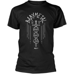 Babymetal Skull Sword T Shirt Black Babymetal Skull Sword T Shirt Black