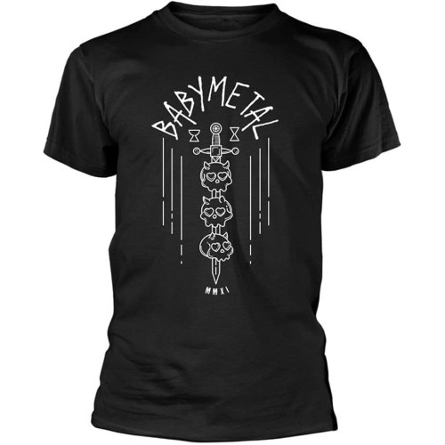 Babymetal Skull Sword T Shirt Black Babymetal Skull Sword T Shirt Black