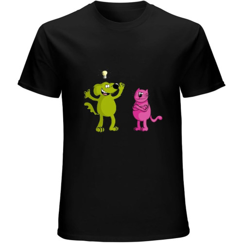 Roobarb and Custard Cool Unisex Tee Shirt Men's Black T-Shirt Roobarb and Custard Cool Unisex Tee Shirt Men's Black T-Shirt