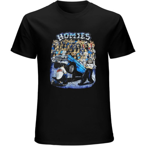 Homies Vintage Style T-Shirt Black Unisex Mens Tees