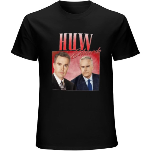Huw Edwards Appreciation T-Shirt Black Unisex Mens Tees Huw Edwards Appreciation T-Shirt Black Unisex Mens Tees