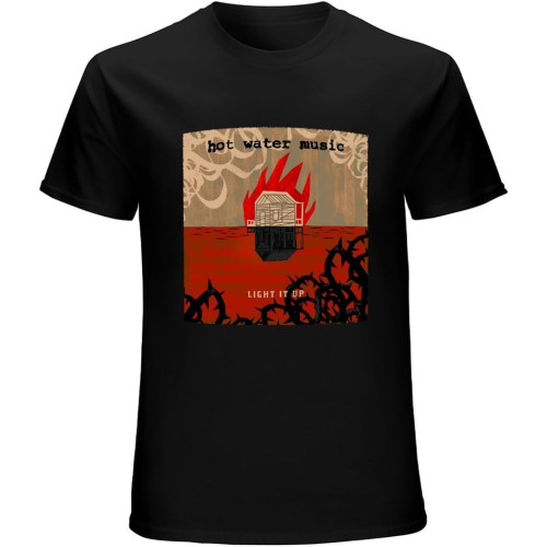 Hot Water Music T-Shirt Black Unisex Mens Tees