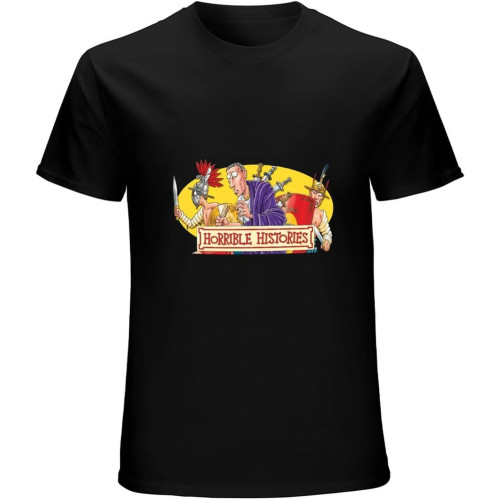 Horrible Histories T-Shirt Black Unisex Mens Tees Horrible Histories T-Shirt Black Unisex Mens Tees