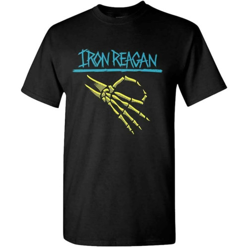 Iron Reagan Skeleton Hand T Shirt