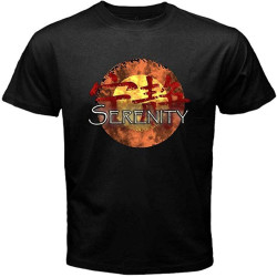 Serenity Firefly Retro Movie Simbol Men' Black T Shirt Serenity Firefly Retro Movie Simbol Men' Black T Shirt