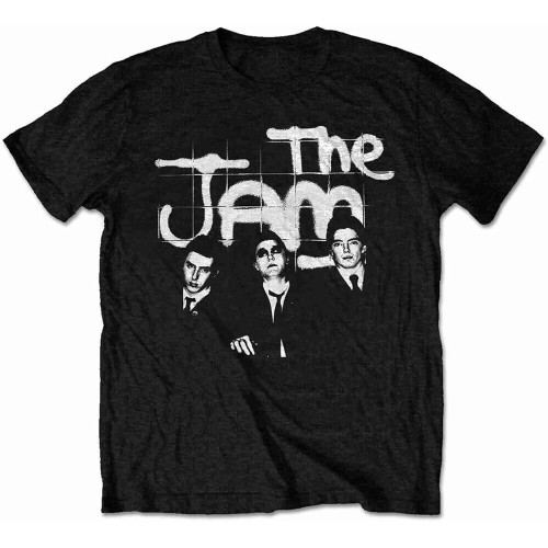 The Jam - Unisex T- Shirt - B&W Group Shot - Cotton