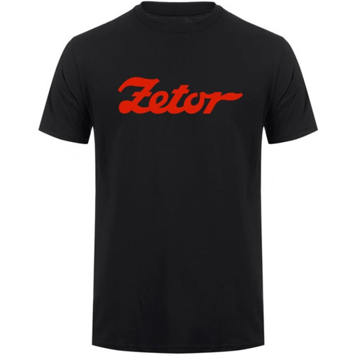 Zetor Tractor T Shirt Men Cotton O-Neck Short Sleeve Zetor T-Shirts Man Tops Black