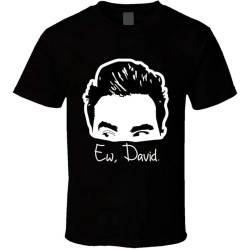 Haben Schitt' Creek Ew David T-Shirt Graphic Tee Printed Top Mens Black Shirt Haben Schitt' Creek Ew David T-Shirt Graphic Tee Printed Top Mens Black Shirt