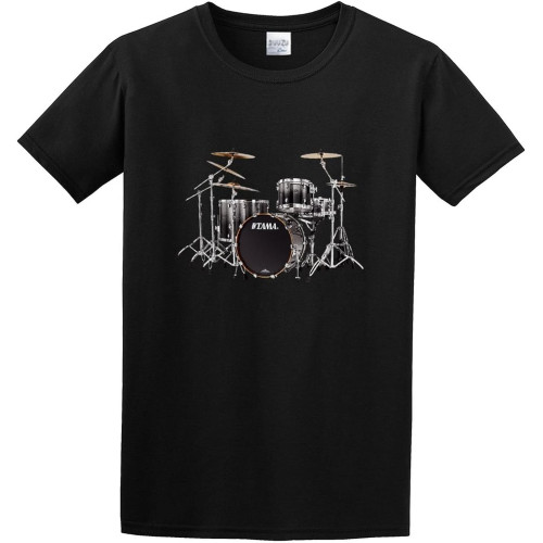Tama Drums Rock Heavy Metal Pop Music Cotton Round Neck Shirt for Men T-Shirt Black