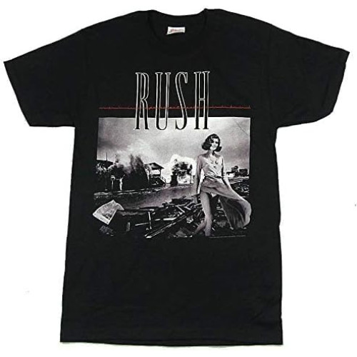 Rush Permanent Waves Black Men T Shirt Album Cover Art