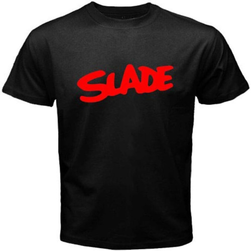 Slade Rock Band Tee Cotton Tshirt Men's T-Shirt Black Size S to 3XL Slade Rock Band Tee Cotton Tshirt Men's T-Shirt Black Size S to 3XL