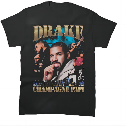 Rapper-Drake-T-Shirt-Men-Women-Fashion-T-Shirts-Cotton-Tshirt-Hip-Hop-Tops-Tees