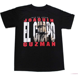 Men' Joaquin Guzman El Chapo T-Shirts Black Men' Joaquin Guzman El Chapo T-Shirts Black
