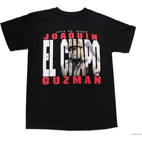 Men' Joaquin Guzman El Chapo T-Shirts Black