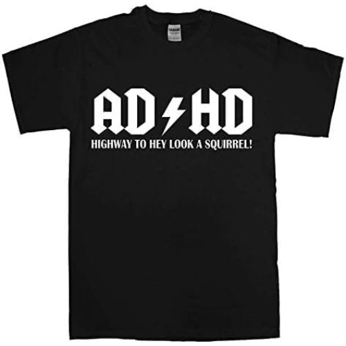 AD HD Funny Mens T-Shirts Slogan t Shirts Joke Clothing Birthday Party t-Shirt Gift