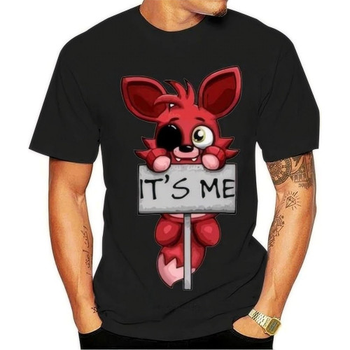 Kawaii-FNAF-Plush-Foxy-Men-T-Shirt-Summer-Hip-Hop-t-Shirt-Pre-Cotton-O-Neck Kawaii-FNAF-Plush-Foxy-Men-T-Shirt-Summer-Hip-Hop-t-Shirt-Pre-Cotton-O-Neck