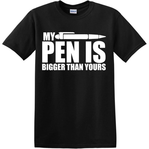 My Pen is Bigger Than Yours Mens Funny t Shirt Novelty Nights Out wear t-Shirt Birthday Gift Xmas Shirt Party My Pen is Bigger Than Yours Mens Funny t Shirt Novelty Nights Out wear t-Shirt Birthday Gift Xmas Shirt Party
