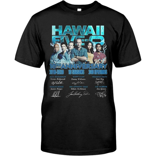 10Th-Anniversary-of-Hawaii-Five-0-Thank-You-for-Memories-T-Shirt-Gift-Tee-Graphic