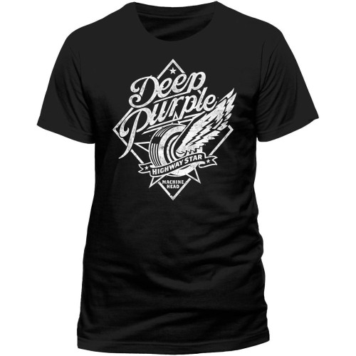 Deep Purple 'Highway Star' Men Black T-Shirt