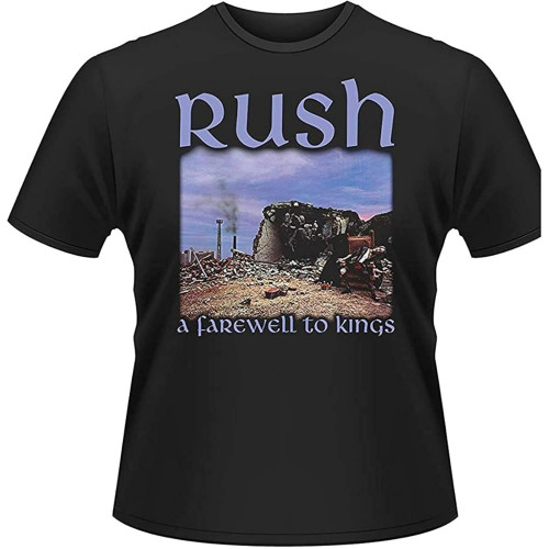 Rush A Farewell to Kings Men's T-Shirt Casual Unisex Black Tee Rush A Farewell to Kings Men's T-Shirt Casual Unisex Black Tee