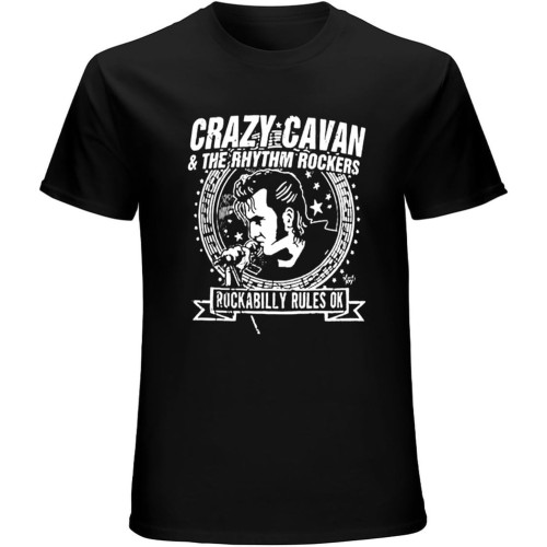 Mens Clothing Popular Crazy Cavan Concer Mens T-Shirt Black 3XL