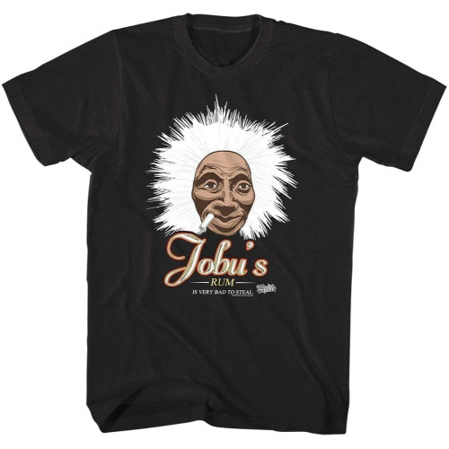 Major League Jobu's Rum is Very Bad to Steal Men's T Shirt 80'S Comedy Sheen Top Black Major League Jobu's Rum is Very Bad to Steal Men's T Shirt 80'S Comedy Sheen Top Black