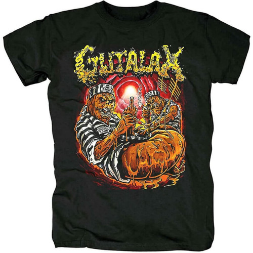 Men's Gutalax T-Shirts Czech Republic Hard Rock Metal Band T-Shirt Black 3XL