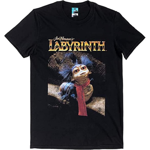 Labyrinth The Worm Ello Cult Movie Film 80s Fantasy Vintage Retro Men's T Shirt Black Labyrinth The Worm Ello Cult Movie Film 80s Fantasy Vintage Retro Men's T Shirt Black