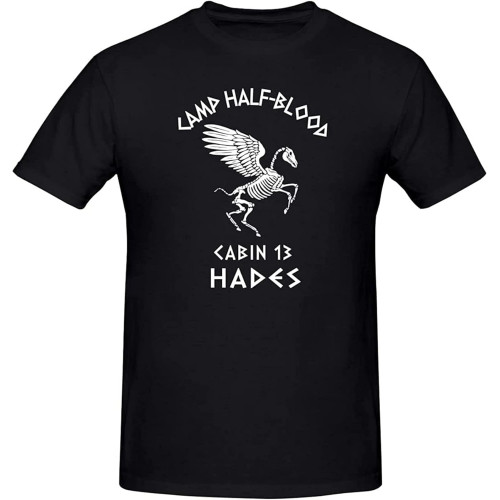 Cabin 13 Camp Half Blood Skeleton Hades Percy Jackson Olympians Shirt T-Shirt Tee Style Black M