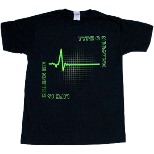 Type O Negative Band Life is Killing Me New Short Sleeve T Shirt Black L Type O Negative Band Life is Killing Me New Short Sleeve T Shirt Black L
