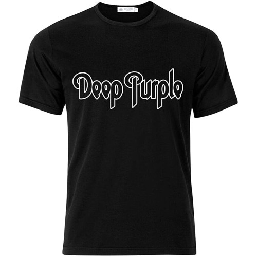 Deep Purple Band T-Shirt Black Hard Rock Heavy Metal Music Cotton Official