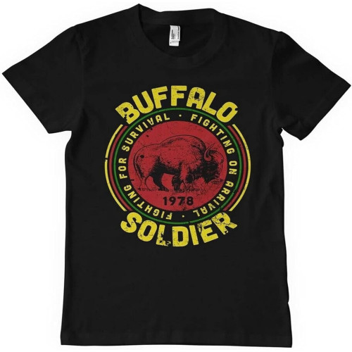Buffalo Soldier T Shirt Black, Black Black