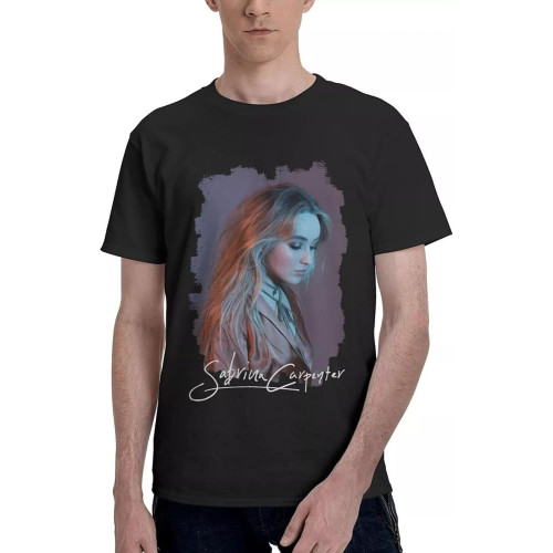Sabrina Carpenter T Shirt Mens Tee Cotton Crew Neck Short Sleeve Shirts Black Sabrina Carpenter T Shirt Mens Tee Cotton Crew Neck Short Sleeve Shirts Black