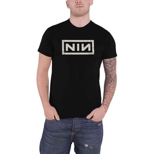 Nine Inch Nails T Shirt Classic Band Logo Official Mens Black L Nine Inch Nails T Shirt Classic Band Logo Official Mens Black L