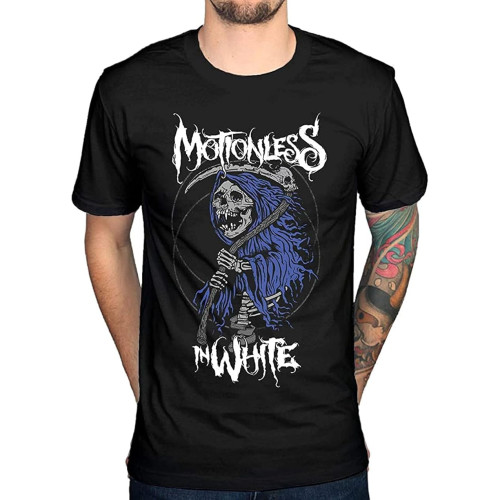 Motionless in White Reaper Mens Black Cotton T-Shirt Tee Black L Motionless in White Reaper Mens Black Cotton T-Shirt Tee Black L