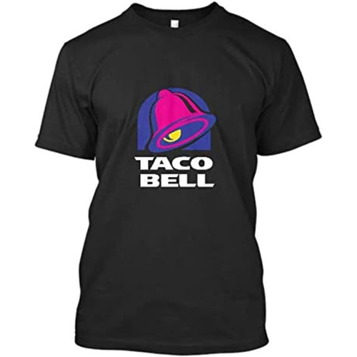 New Taco Bell Food Logo T-Shirt Men Tee Size XXL Black New Taco Bell Food Logo T-Shirt Men Tee Size XXL Black