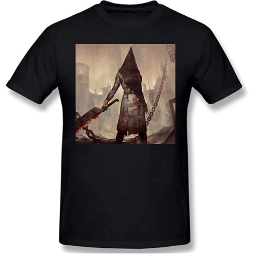 Silent Hill Men's Classic Basic Super Soft Cotton T-Shirt Summer