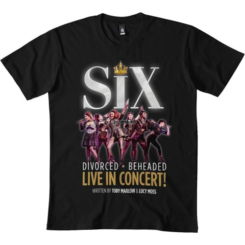 Six The Musical Design t-Shirt bl Black Balck L