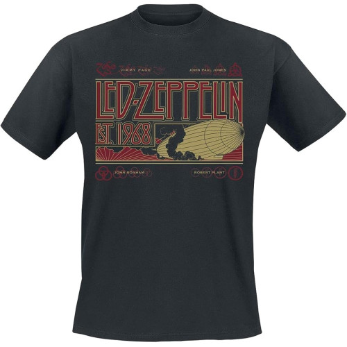'Zeppelin & Smoke' (Black) T-Shirt