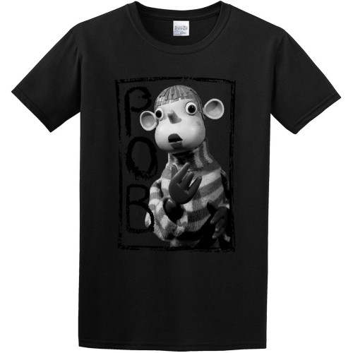 Man's T-Shirt POB Retro Culttv Programme Fit S-3XL Black XS